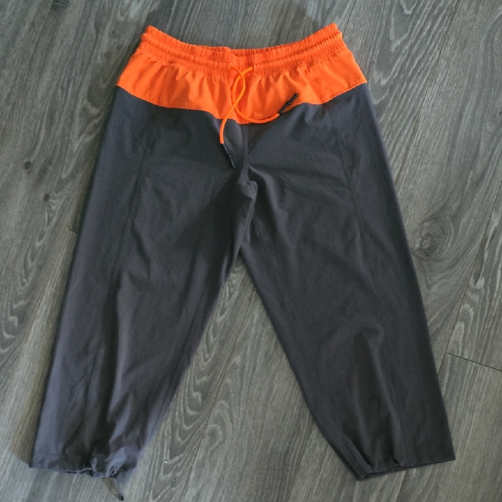 Orange and Gray Capris